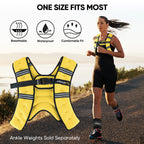 APEXUP 5lbs Weighted Vest Men Women, Weight Vest for Women Workout Equipment for Strength Training Running (Yellow)