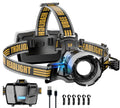 UBEE Headlamp Rechargeable, 800LM Head Lamp Super Bright LED Rechargeable Head Lamps with 7 Modes & IP68 Waterproof Rechargeable