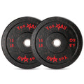 Yes4All 2 Inch Bumper Plate - Olympic Rubber Weight Plate for Weightlifting and Strength Training - Durable Rubber with Steel Hu