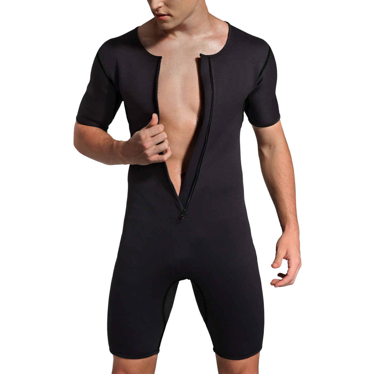 Bakerdani MenS Neoprene Weight Loss Sauna Suit Body Shaper For Fitness Gym Exercise Training