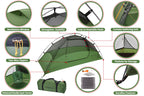 Clostnature Crux Lightweight Tent For Backpacking - 3 Person Ultralight Backpacking Tent, Waterproof Easy Setup Camping Tent, Hi