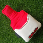 Golf Builder Spider Embroidery Golf Club Square Mallet Cover Spider Mallet Cover (White)