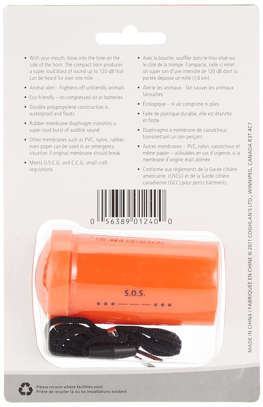 Coghlan'S Emergency Survival Horn