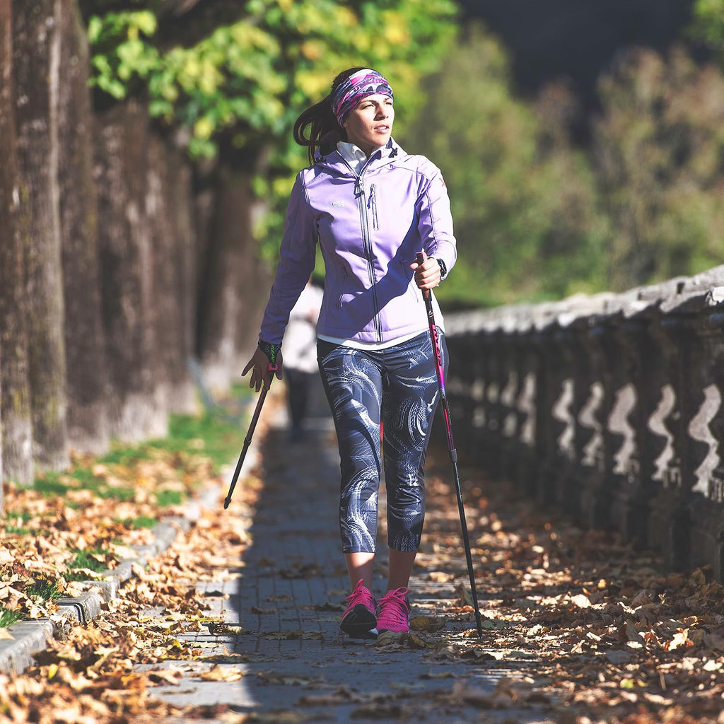 Fizan Speed Model, Swift Nordic Aluminium Walking Poles, Ultralight Adjustable, Fluorescent Anthracite, Adults, Unisex (Black)