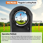 Golf Laser Rangefinder, Rangefinder For Hunter, 1100/1200 Yds High Precision Golf Rangefinder With Slope, Magnification, Flag Lo