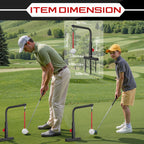 Kidzies Golf Swing Trainer Aid - Durable Iron Golf Practice Swing Groover & Hitting Training Aid - Golf Accessories For Any Leve