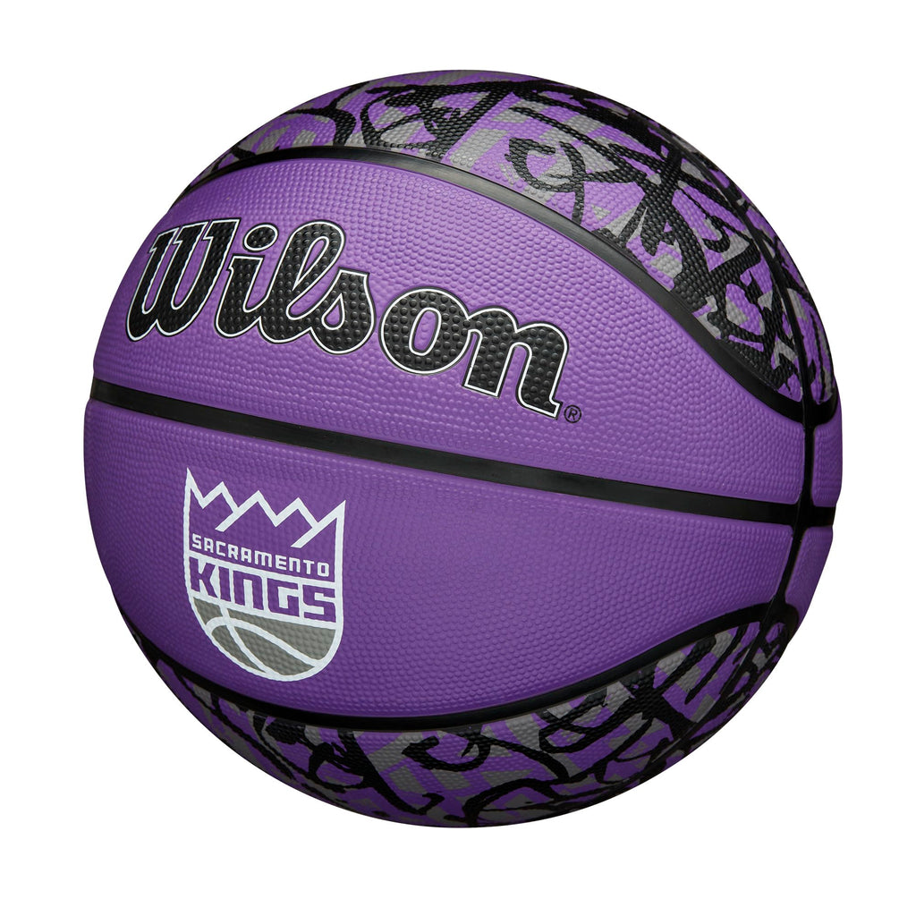 Wilson Nba Team Graffiti Basketball - Sacramento Kings, Size 7-29.5''