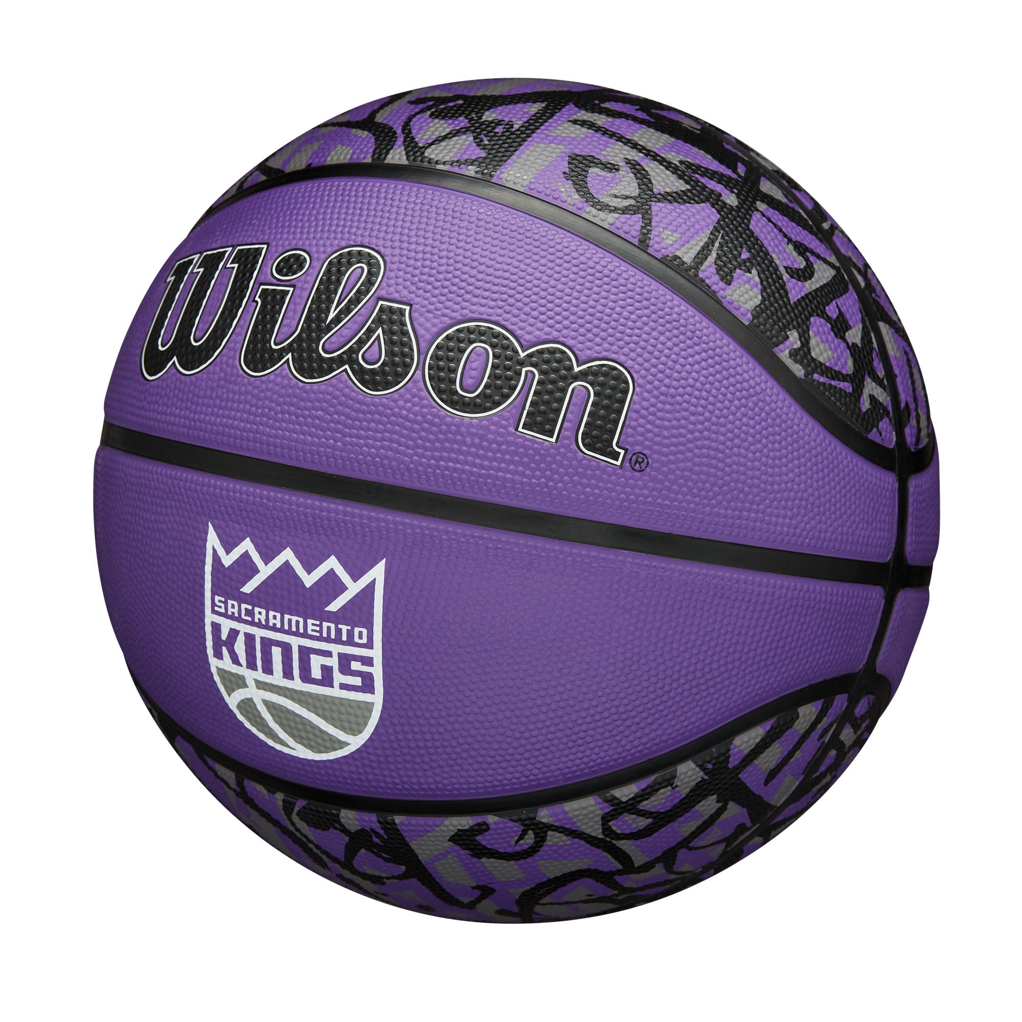 Wilson Nba Team Graffiti Basketball - Sacramento Kings, Size 7-29.5''