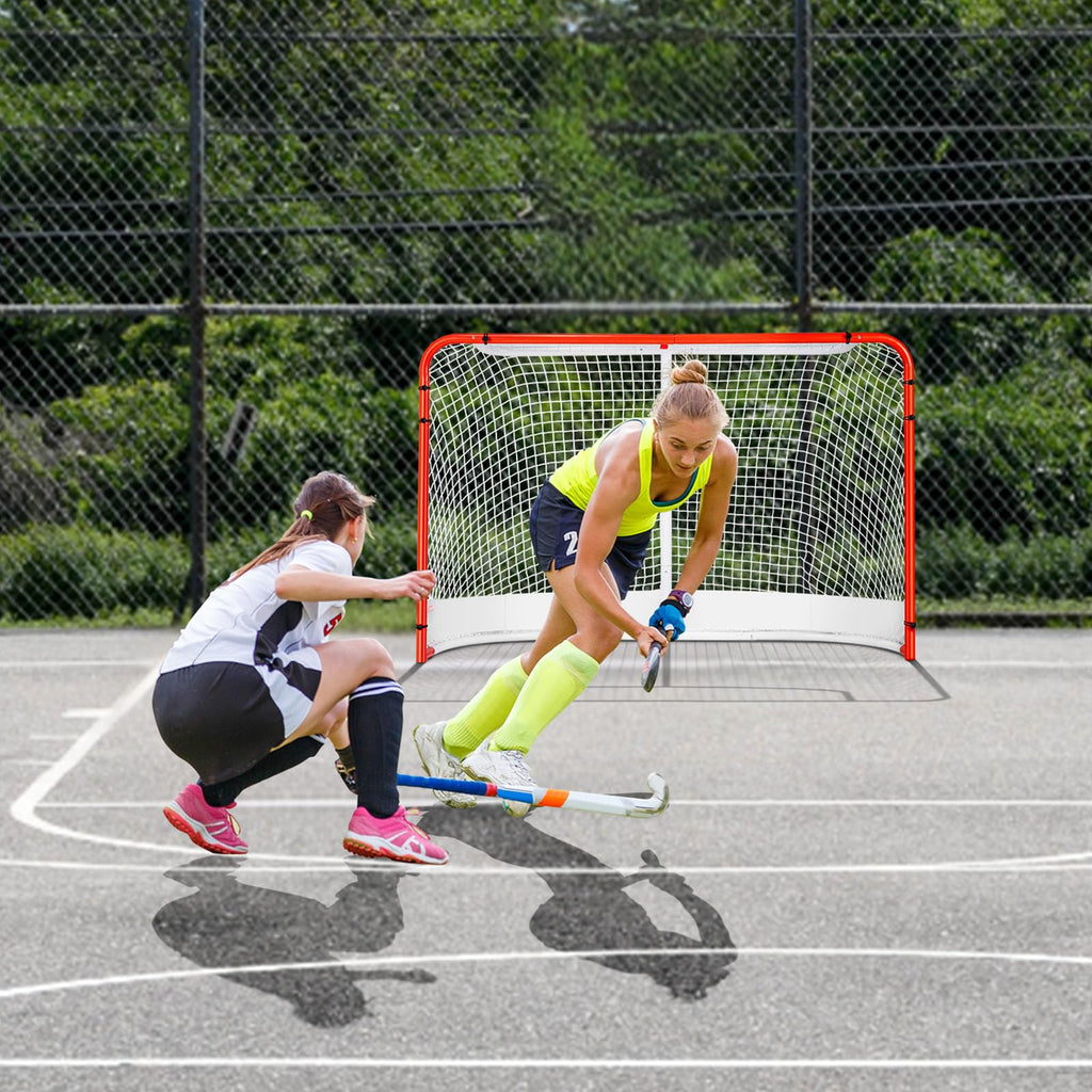 Vevor Street Hockey Net Indoor Outdoor Steel Hockey Goal Set 72''X48''