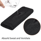Willbond 6 Inch Wrist Sweatband Sport Wristbands Elastic Athletic Wrist Bands For Sports (Black)