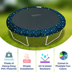 Machrus Upper Bounce Trampoline Replacement Safety Pad 6Ft - 16Ft Round-Trampolines Spring Cover Pvc Trampoline Skirt (Starry Ni
