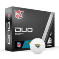 Wilson Staff 2023 Duo Soft Nfl Golf Balls - 12 Balls, White, Jacksonville Jaguars