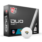 Wilson Staff 2023 Duo Soft Nfl Golf Balls - 12 Balls, White, Jacksonville Jaguars