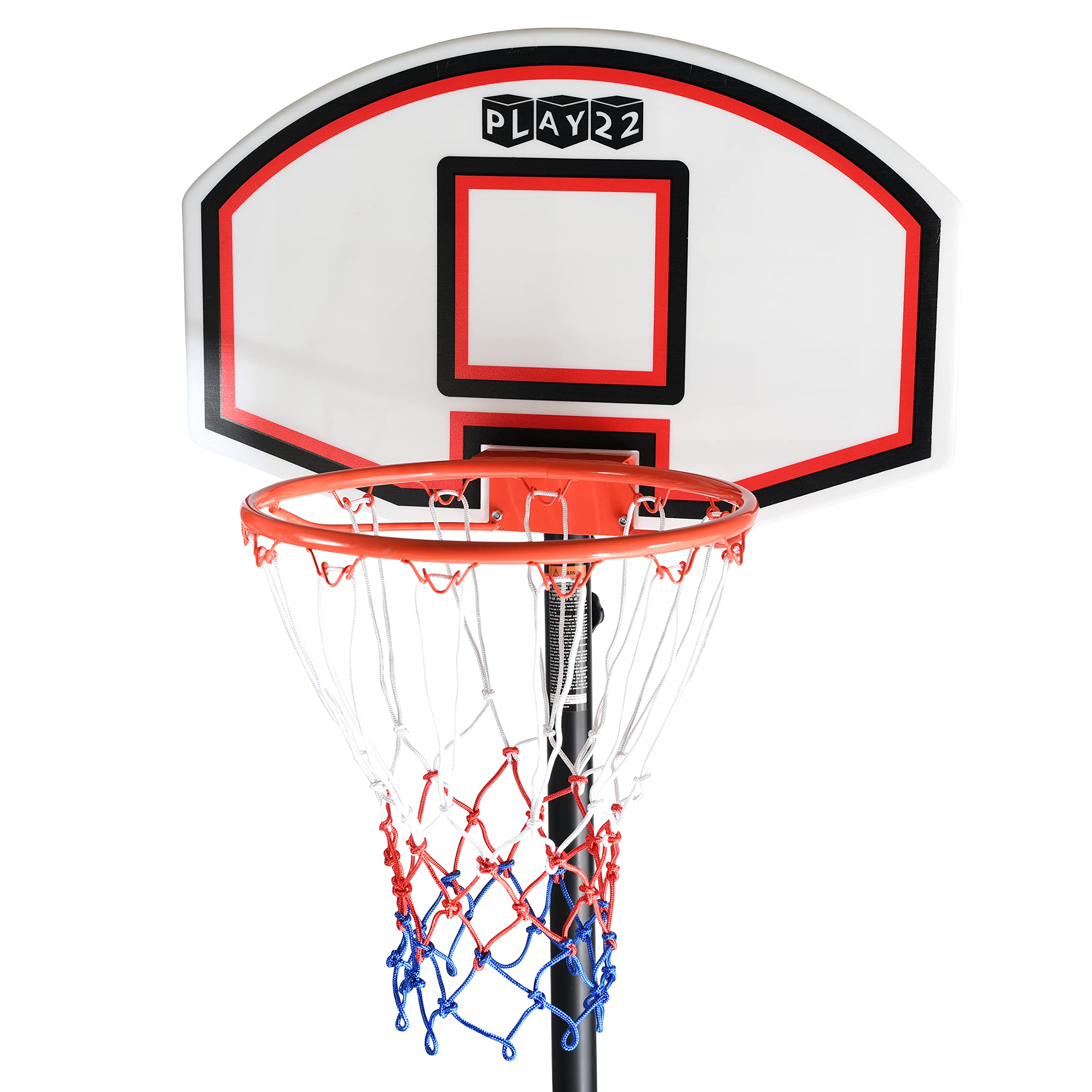 Play22 Kids Adjustable Basketball Hoop Height 5-7 Ft - Portable Basketball Hoop For Kids Teenagers Youth And Adults With Stand &