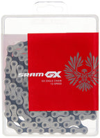 Sram Gx Eagle Hollow Pin 12-Speed Chain 126 Links With Powerlock, Silvergray