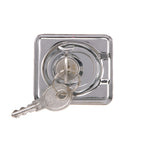 Seachoice Locking Lifting Ring, Stamped 304 Stainless Steel, Includes 2 Keys, One Size, Polished