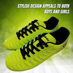 Vizari Laguna Junior. Firm Ground Soccer Shoes – Lime Green/Black