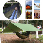 Oversized Rain Tarpaulin,Camping Hammock With Mosquito Net Rain Fly Heavy Duty Tree Strap,Single Double Hammock Tent Waterproof
