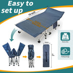 Nesdcc Oversize Xxl Camping Cot With Comfortable Mattress Extra Wide Cots For Sleeping Cot For Adults Folding Cot Camping Bed 79