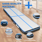 Fbsport 6.6Ft Inflatable Air Gymnastics Mat Training Mats 4 Inches Thickness Gymnastics Tracks For Home Use/Training/Cheerleadin