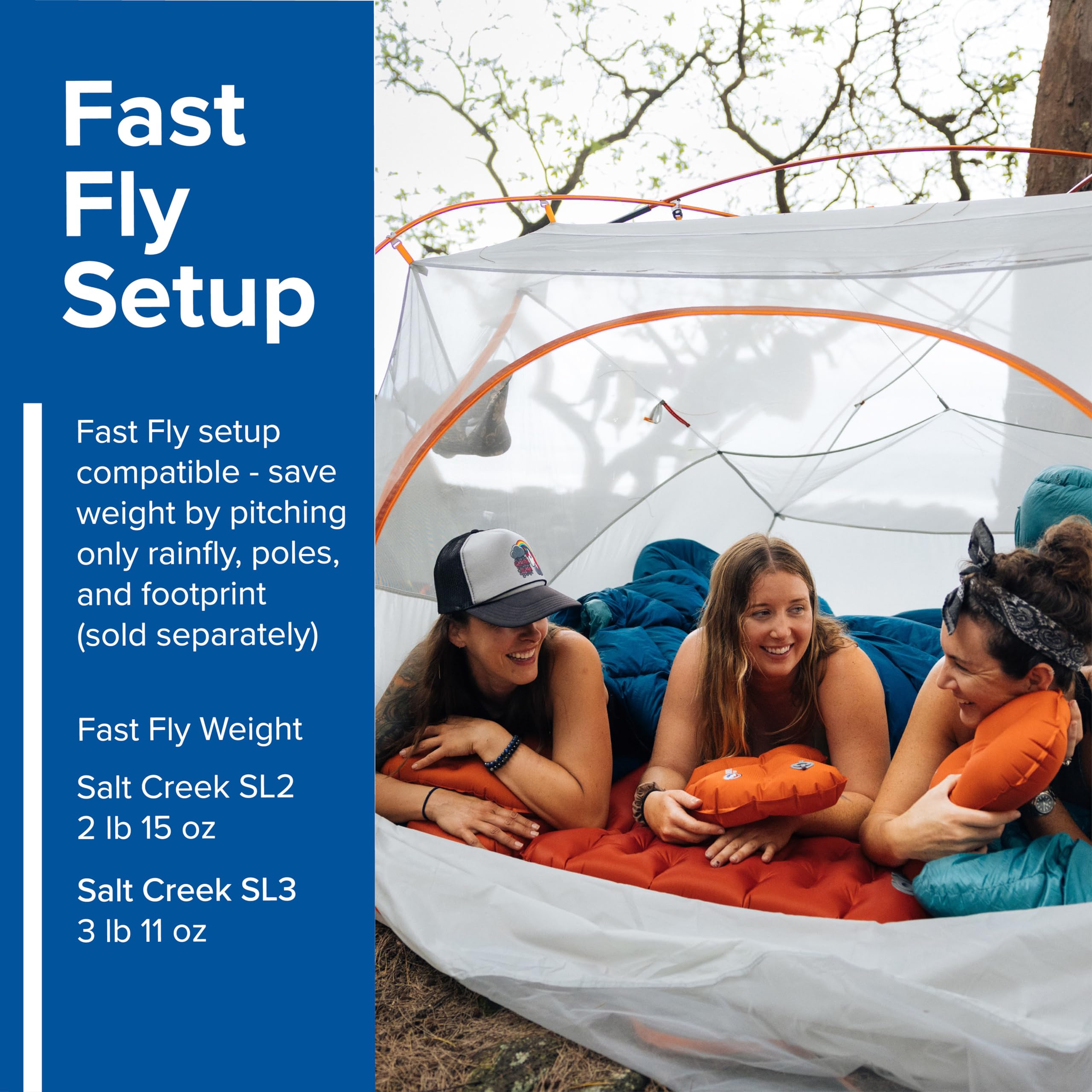 Big Agnes Salt Creek Sl Backpacking Tent, 3 Person