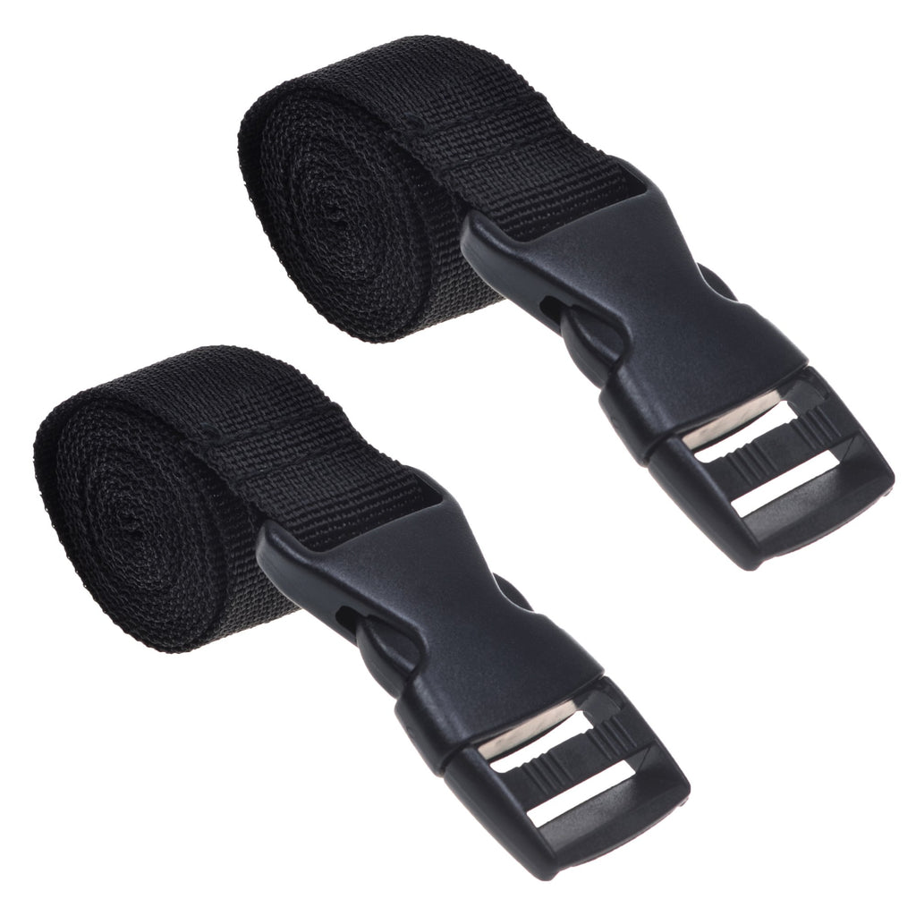 Cosmos Pack Of 2 Black Color Mattress Backpack Sleeping Bag Straps For Outdoor Activities