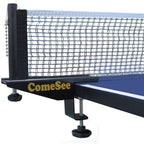 Comesee Professional Table Tennis Ping Pong Net Post Set Strength Screw Clamp With Net Clip Insert, 1.5 Inch Width Grip Holder, 