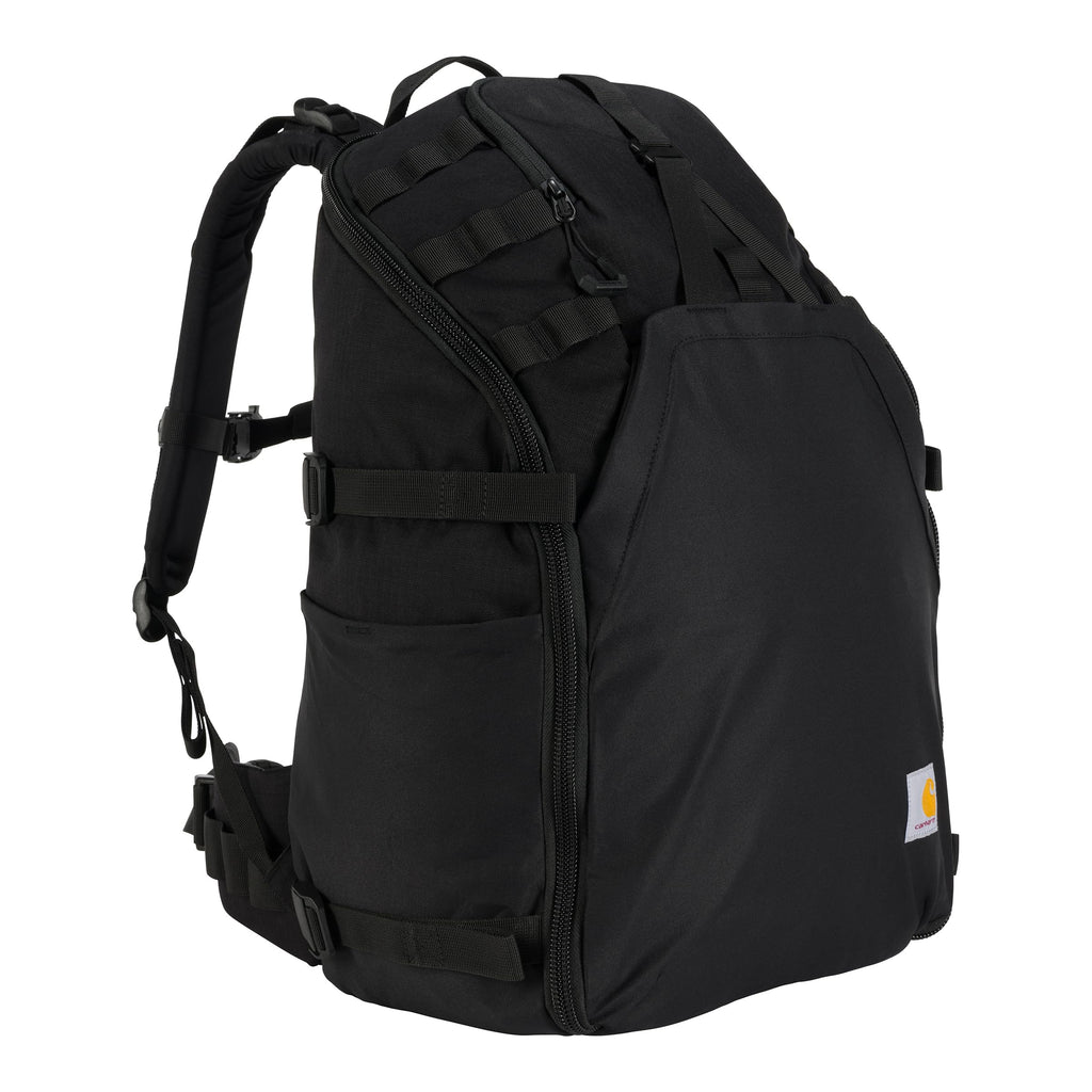 Carhartt 45L Nylon Internal Frame Hiking, Durable Camping & Backpacking Pack W/Hydration Port, Daypack For Men & Women, Black, O