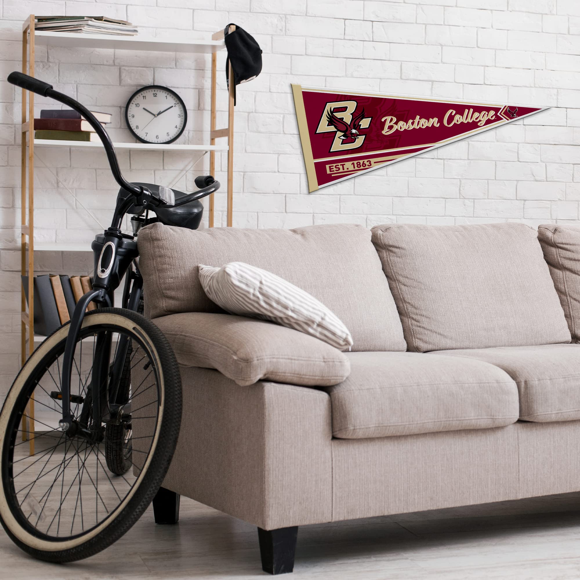 Rico Industries Ncaa Boston College Eagles Classic 12'' X 30'' Felt Wall D  Cor Pennant - Great For Home/Bed Room/Man Cave D  Co
