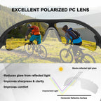 Polarized Sports Sunglasses For Men Women With 5 Interchangeable Lenes For Cycling Sunglasses Running Baseball Golf Softball Dri