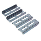 Ecotric 4Pcs 10'' Galvanized Swivel Top Bunk Bracket Kit For 2 X 4/2 X 6 Boat Trailer Crossmember - Ski Boat, Fishing Boat Or Sa