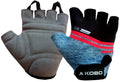 Kobo WTG19 LycraSpandex Gym Gloves, Medium (Grey)