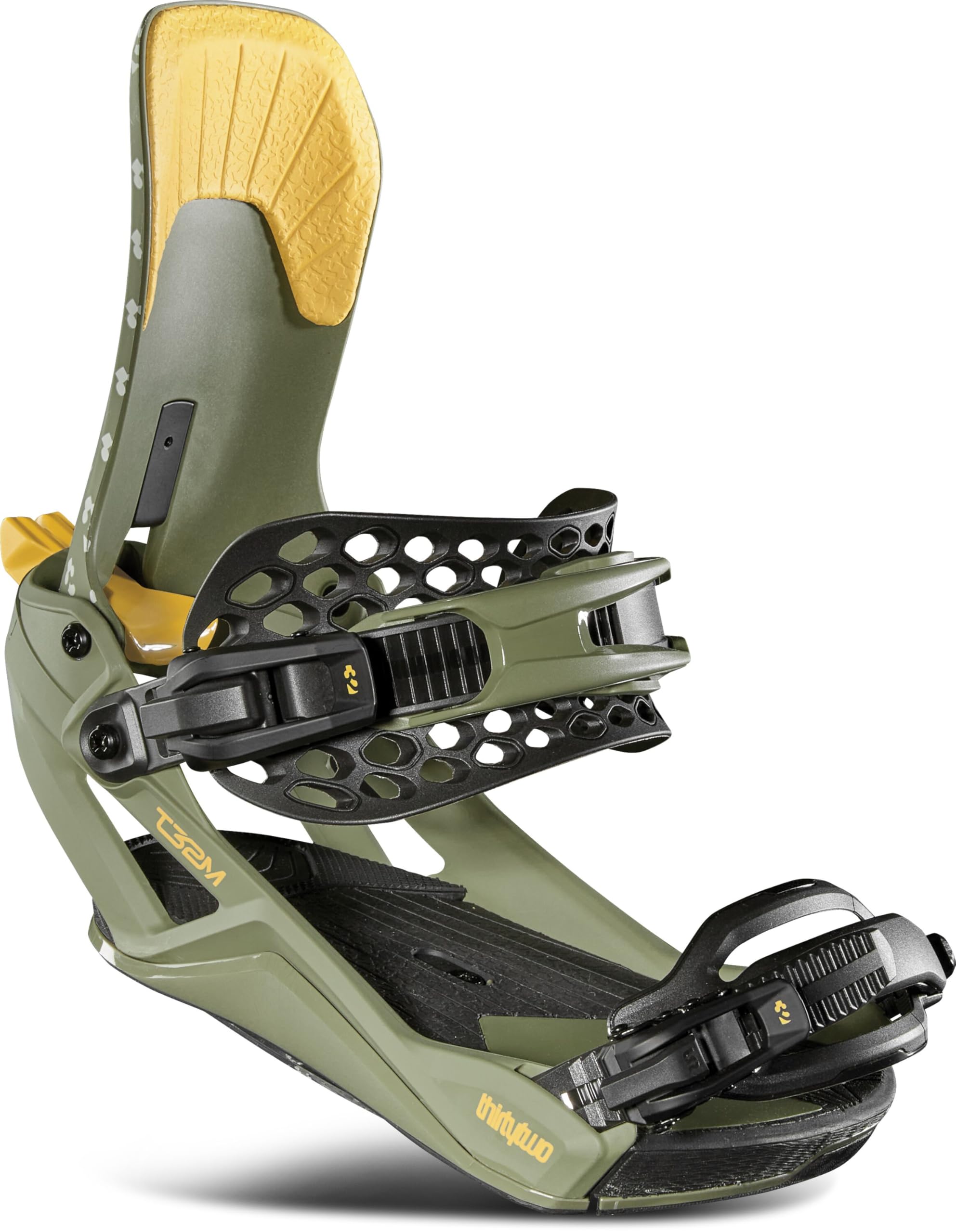 ThirtyTwo T32M Fase Snowboard Bindings - Bradshaw Pro Model with Medium-Stiff Flex & Asym Support - M - Green