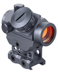 MidTen 2MOA Red Dot Sight, 1x25mm Reflex Sight Waterproof & Shockproof & Fog-Proof Red Dot Scope with 1 inch Riser Mount, Grey
