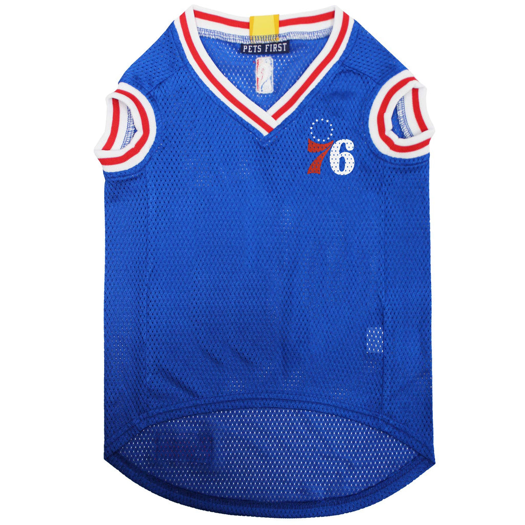 Nba Philadelphia 76Ers Dog Jersey, Large - Tank Top Basketball Pet Jersey