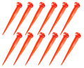 16'' 12 Pcs Tent Pegs Garden Stakes Durable And Strong Plastic Tent Stakes For Beach Mat, Camping, Hiking, Garden, Landscape Sta