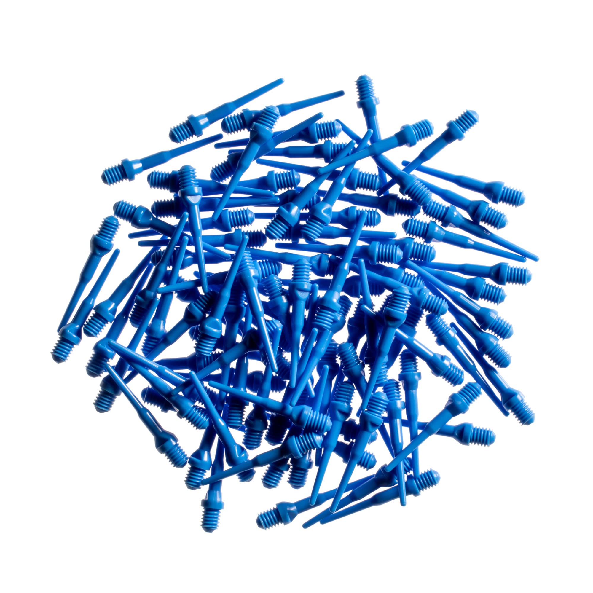 Viper Dart Accessory: Tufflex Ii 2Ba Thread Soft Tip Dart Points, Blue, 100 Pack