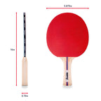Franklin Sports Ping Pong Paddle Set With Balls - 2 Player Table Tennis Paddle Kit With (2) Paddles + (3) Balls Included - Red +