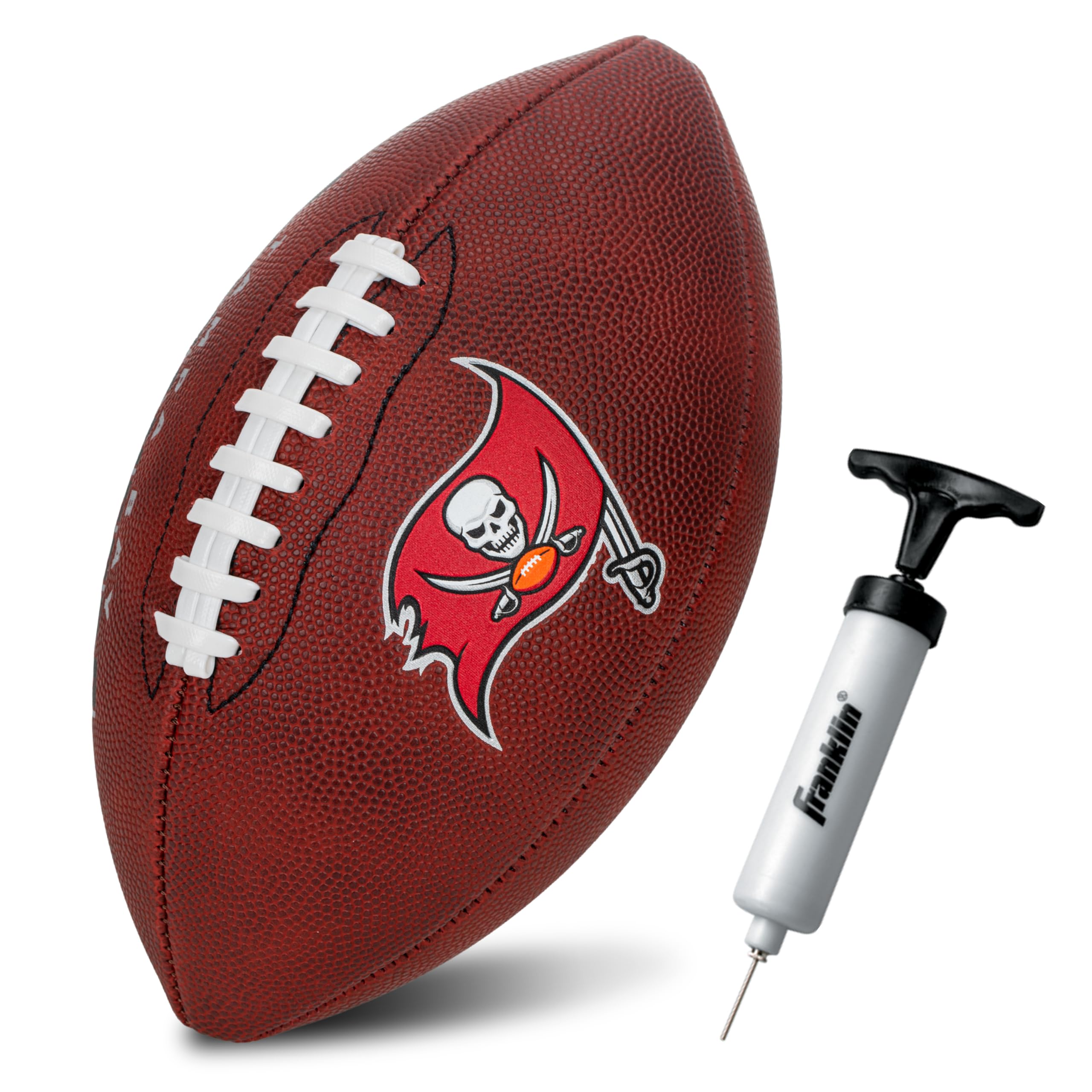 Franklin Sports Nfl Tampa Bay Buccaneers Football - Youth Junior Size Football For Kids - Official Nfl Team Logo + Colors Youth
