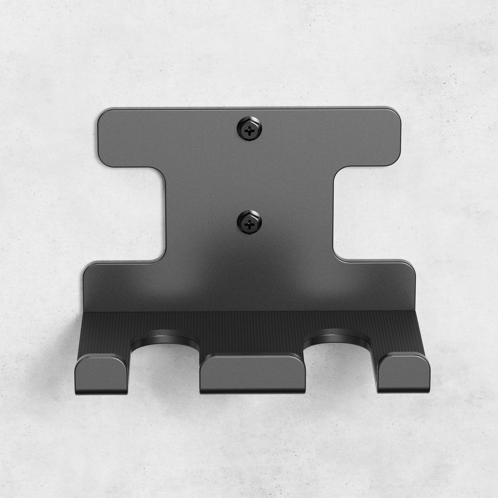 Vertical Barbell Rack Barbell Holder Wall Mount Barbell Storage Holder Olympic Bar Hanger For Home Commercial Garage Gym (Double