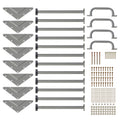 Jack and June DIY Monkey Bars Kit Heavy Duty and Durable Do It Yourself UV-Resistant Outdoor Fun for Kids