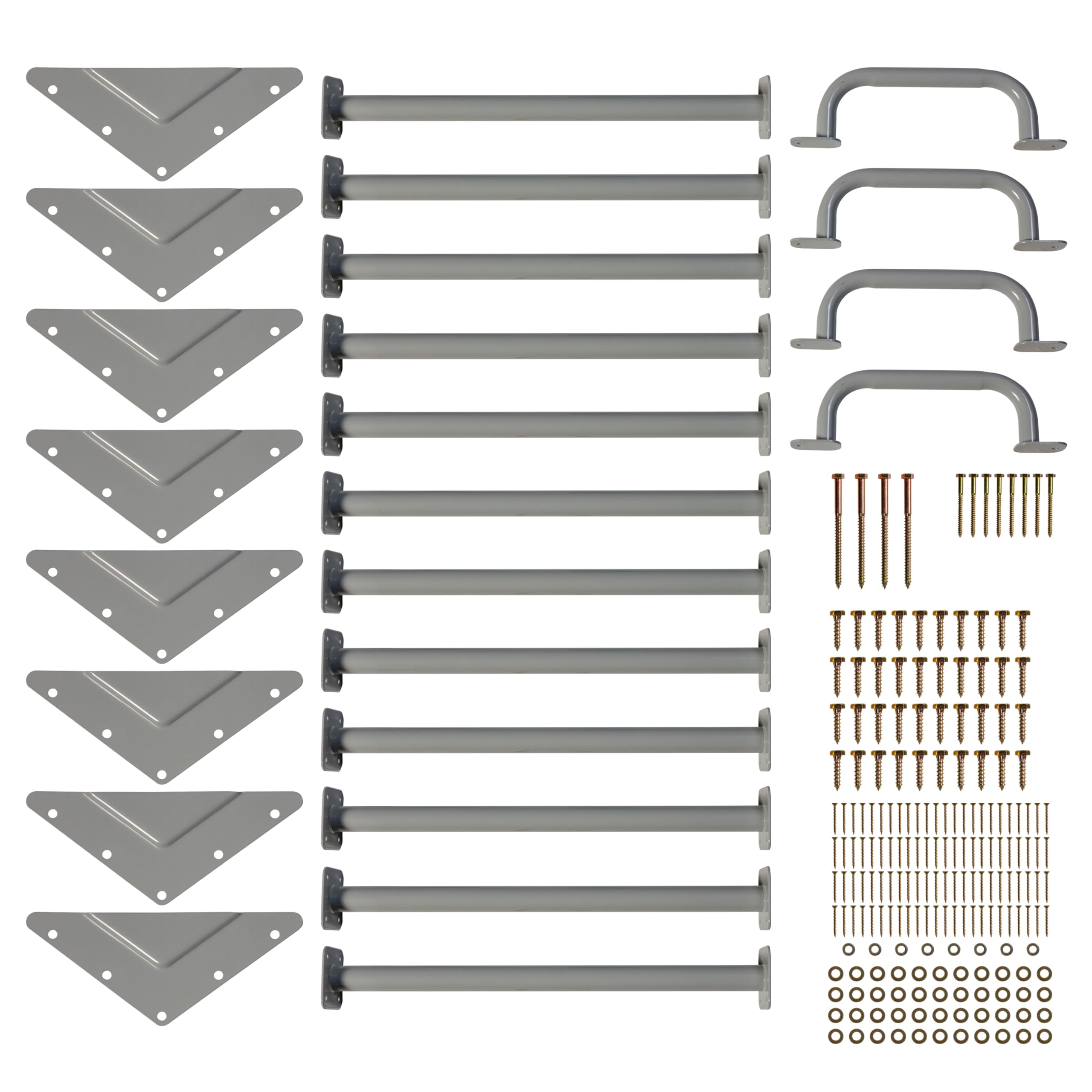 Jack and June DIY Monkey Bars Kit Heavy Duty and Durable Do It Yourself UV-Resistant Outdoor Fun for Kids