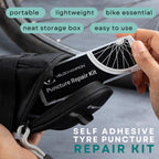 Velochampion Bike Tire Repair Kit - Pre-Glued Adhhesive Repair Patches - No Glue Needed - Quick Inner Tube Repair Kit For Mounta