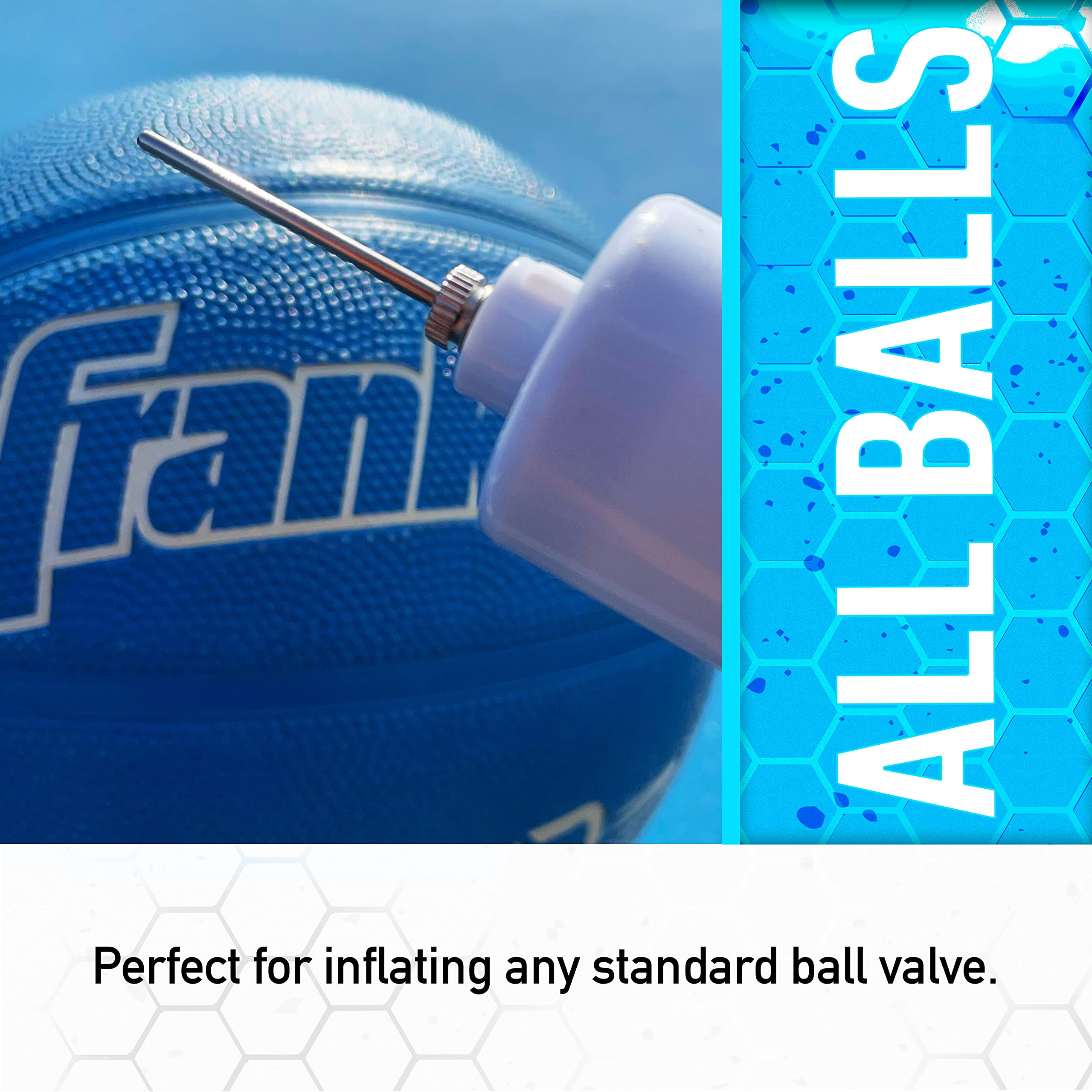 Franklin Sports 3 Pack Of Inflation Needles Silver