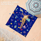 Bydoll Beach Blanket Waterproof Sandproof 78''  81'' 1-5 Adults Oversized Lightweight Large Picnic Mat Waterproof Sandproof Blan