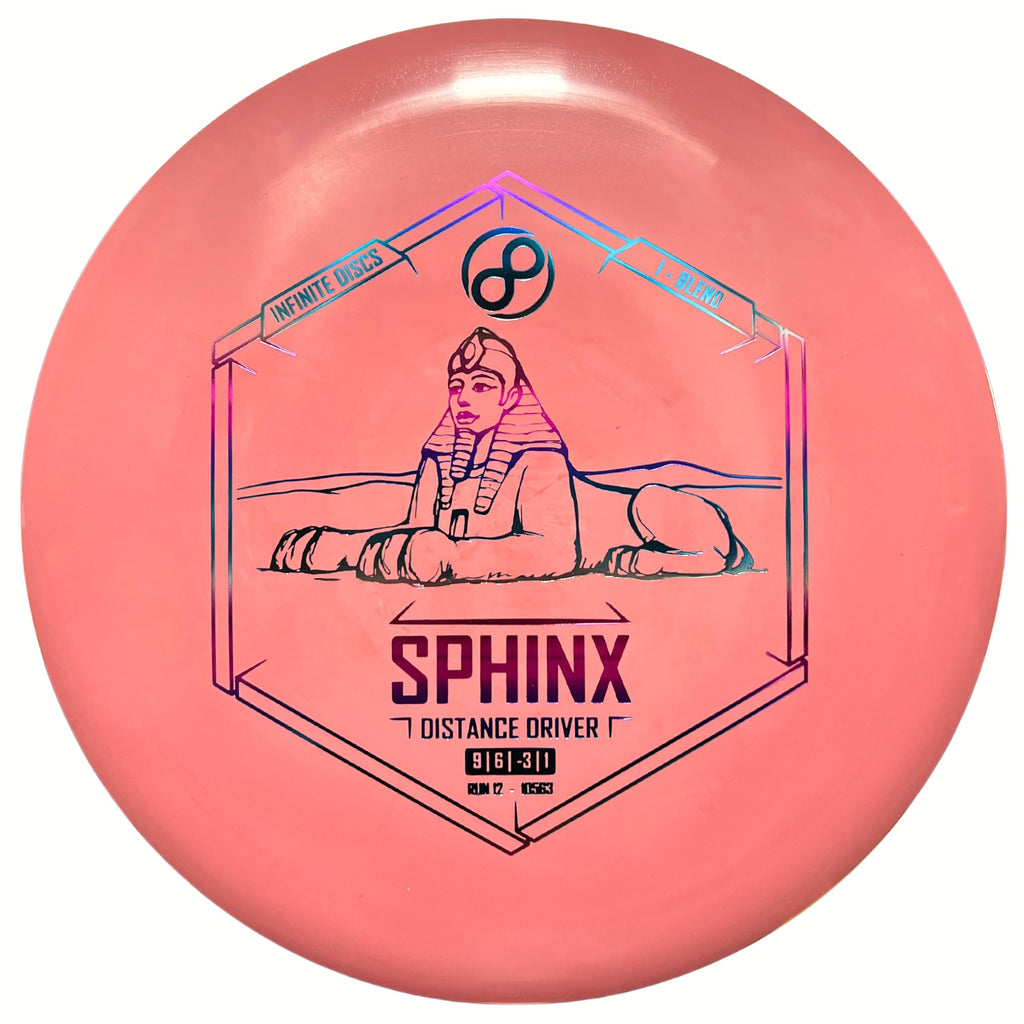 Infinite Discs Disc Golf Straight Beginner Driver I-Blend Sphinx (Blue, 173-175 Grams)