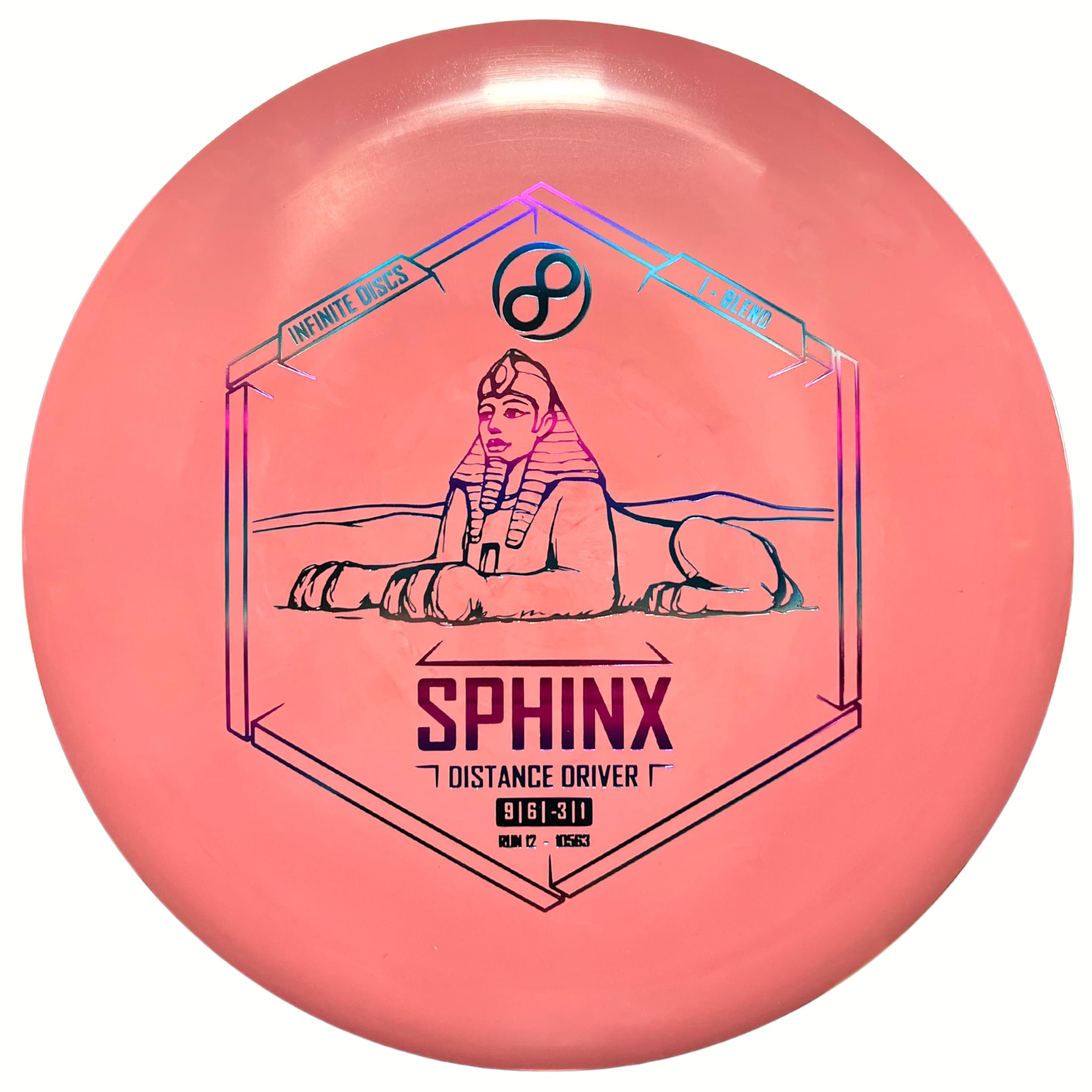 Infinite Discs Disc Golf Straight Beginner Driver I-Blend Sphinx (Blue, 173-175 Grams)