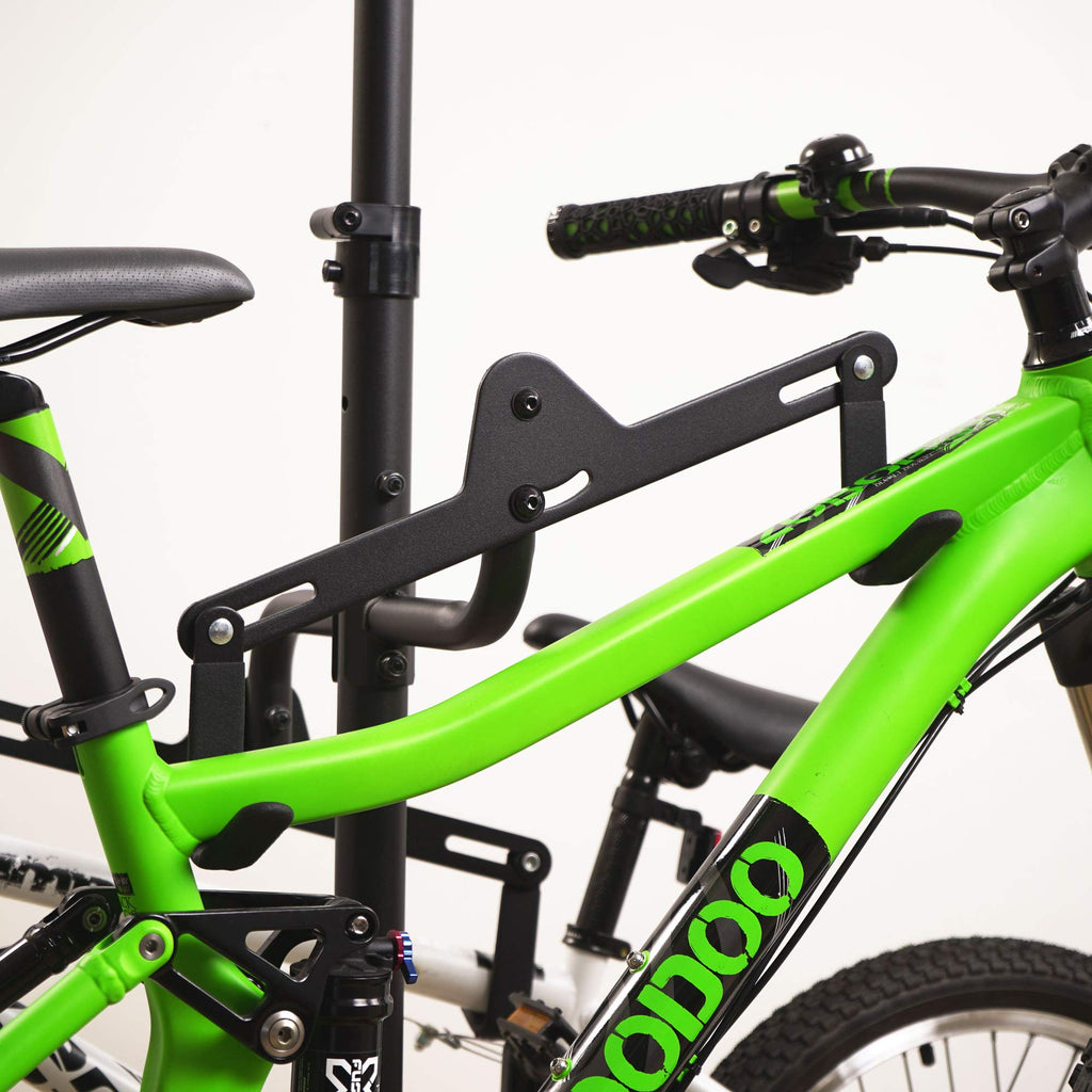 Cyclingdeal 4 Bike Bicycle Vertical Hanger Parking Rack Gravity Floor Storage Stand For Garages Or Apartments