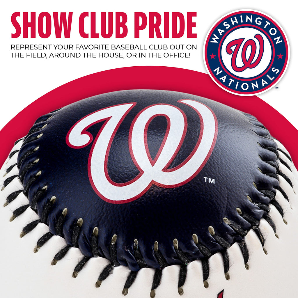 Franklin Sports Washington Nationals Mlb Team Baseball - Mlb Team Logo Soft Baseballs - Toy Baseball For Kids - Great Decoration