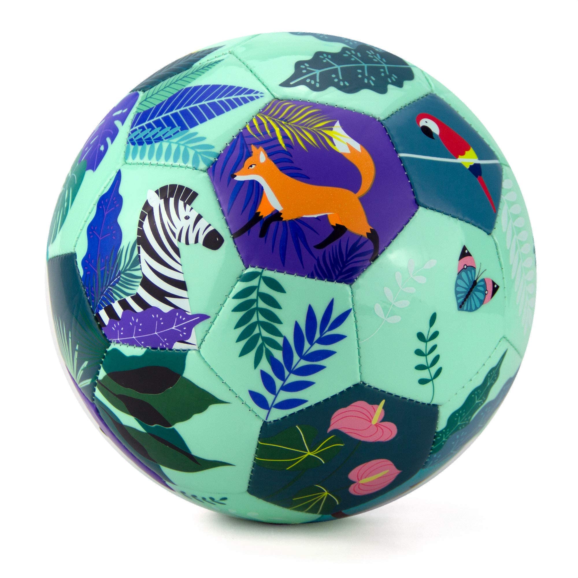 Daball Kid Soccer Ball, Pump and Gift Box Included (Size 3, Animal Kingdom)